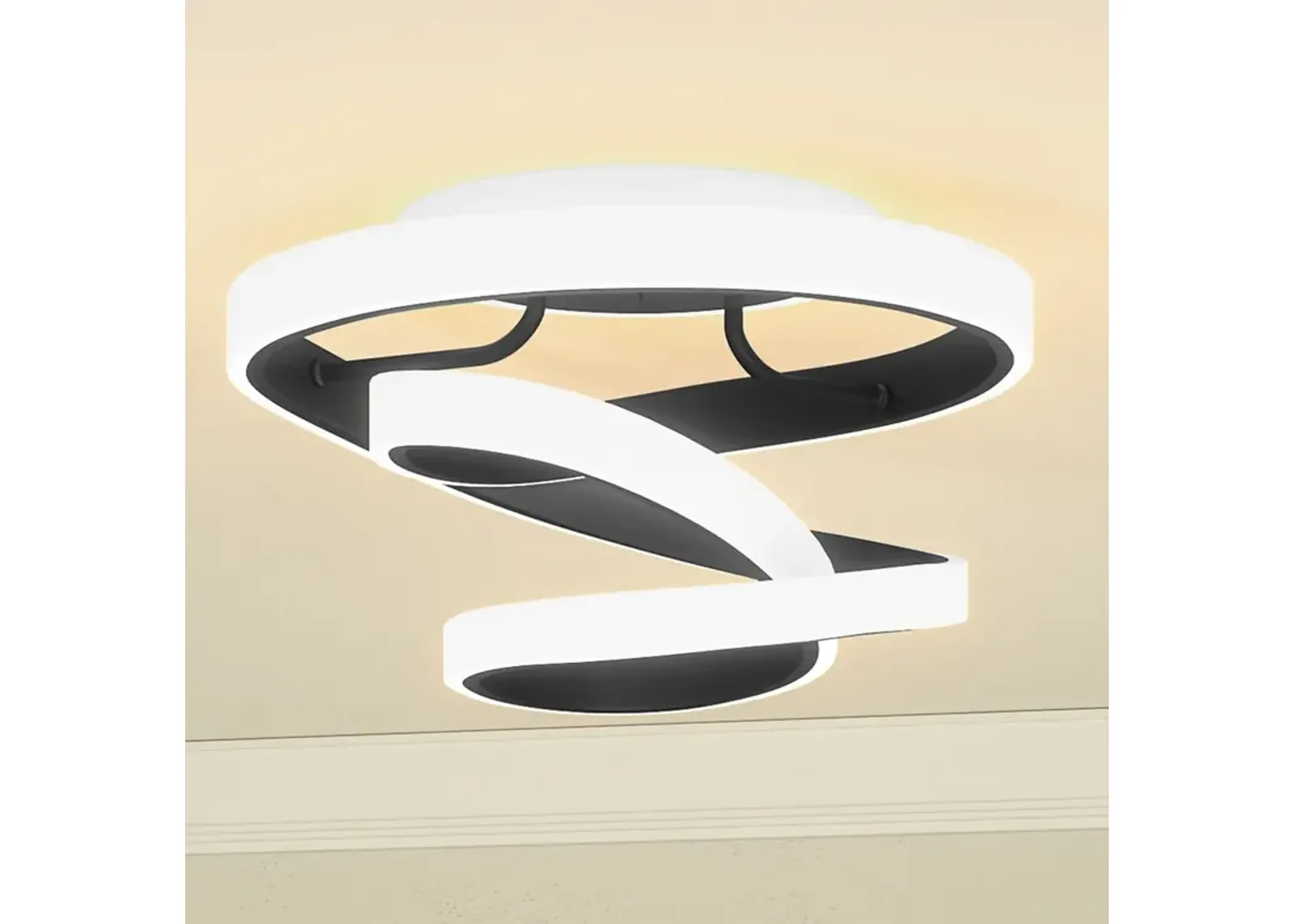 Quoizel Aviva 13"W Matte Black Aluminum LED Ceiling Light