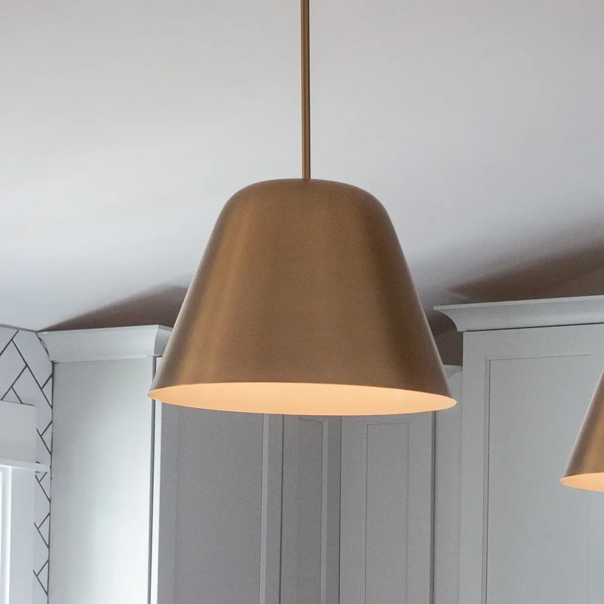 LARK MADI Large Pendant Lacquered Brass