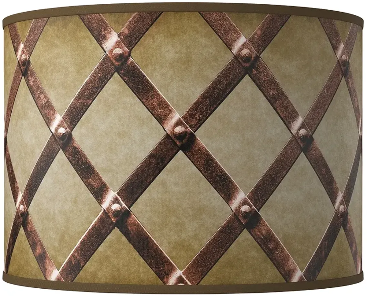 Weave Giclee Round Drum Lamp Shade 15.5x15.5x11 (Spider)