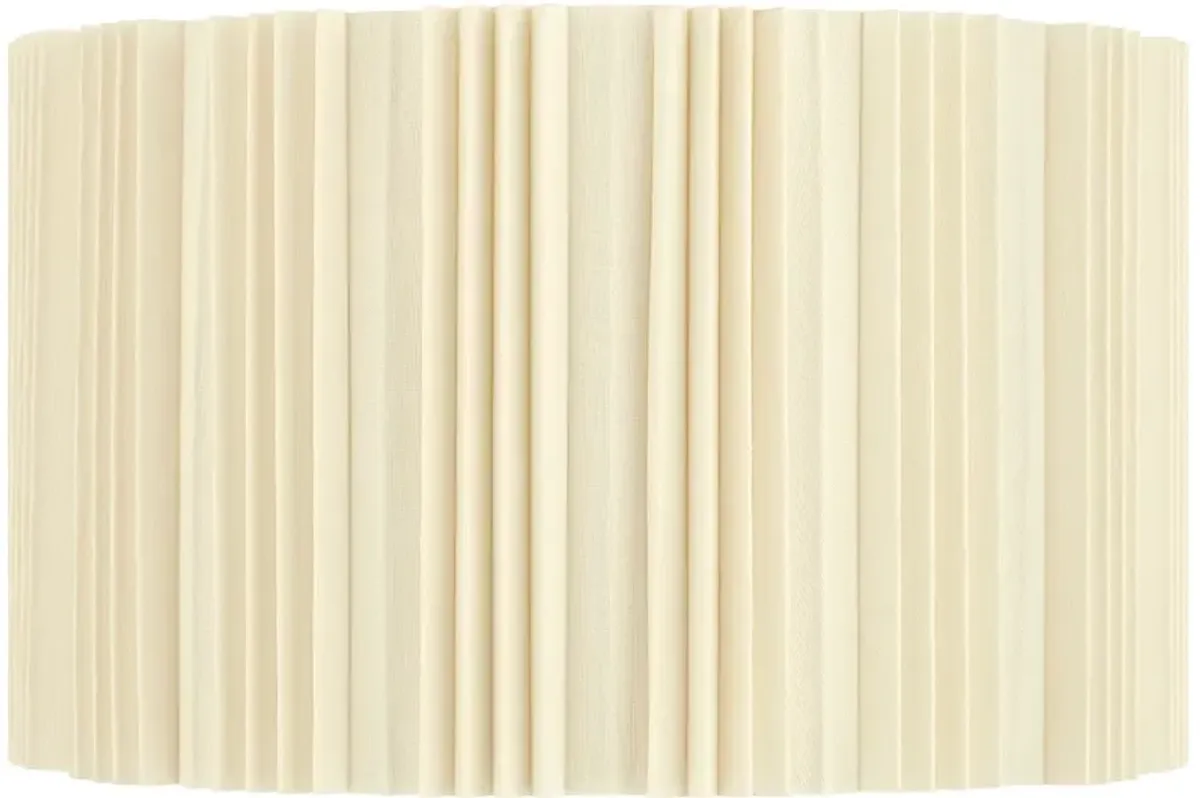 Springcrest Ivory Brussels Linen Ruffled Pleats Shade 17x17x10.5 (Spider)