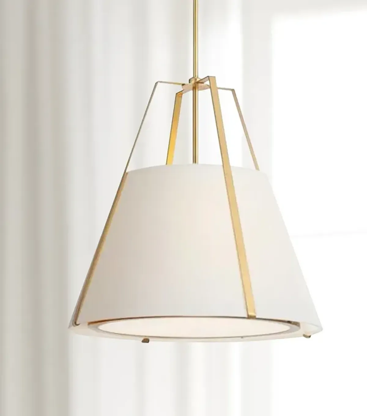 Crystorama Fulton 20" Wide Antique Gold Metal Pendant Light