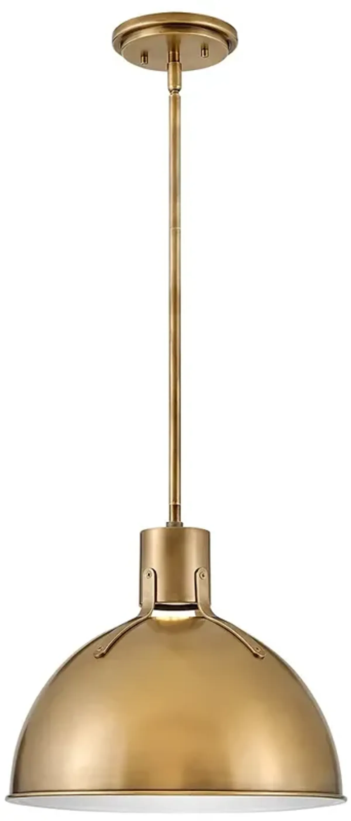 Hinkley Argo 14" Wide Heritage Brass LED Dome Pendant Light