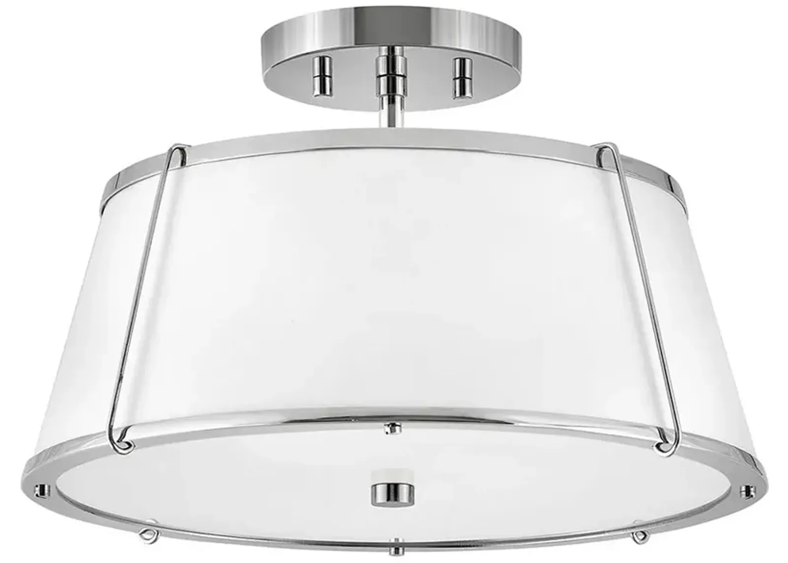 Clarke 15" Wide Nickel Ceiling Light by Hinkley Lighting