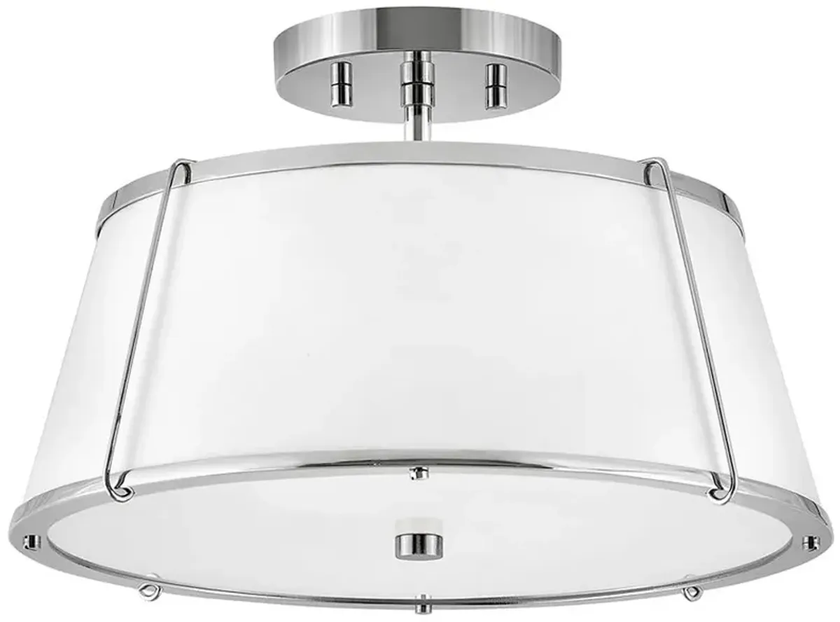 Clarke 15" Wide Nickel Ceiling Light by Hinkley Lighting