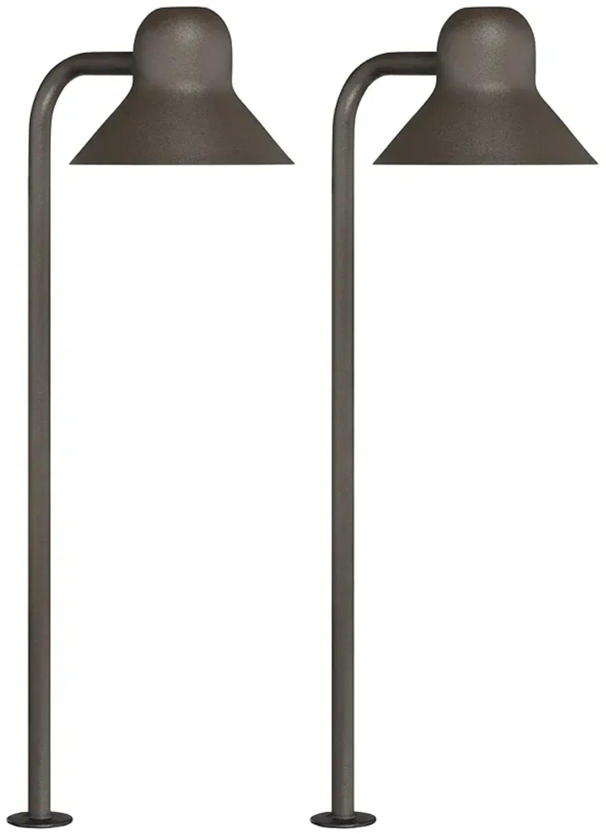 Jayce 18 1/2" High Bronze LED Landscape Path Lights Set of 2