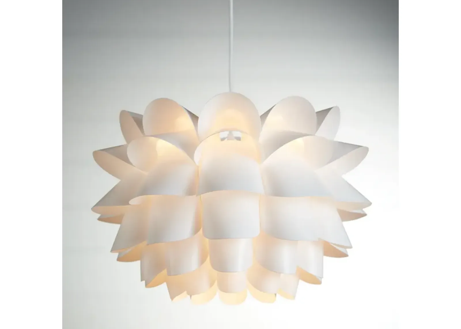 Possini Euro White Flower 19 1/2" Wide Modern Pendant Chandelier