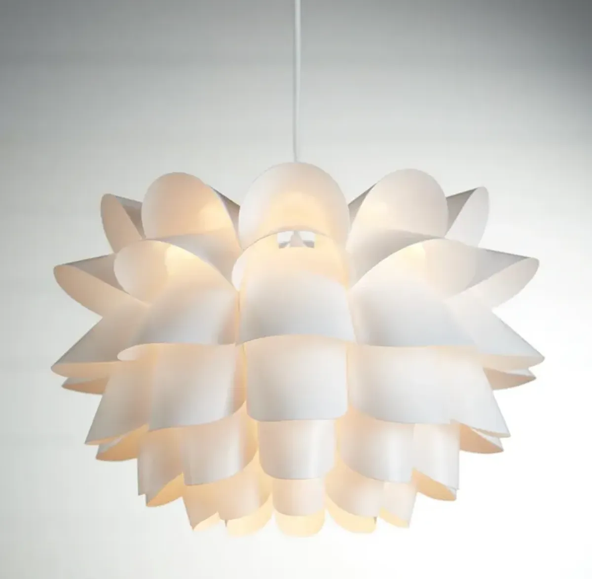 Possini Euro White Flower 19 1/2" Wide Modern Pendant Chandelier