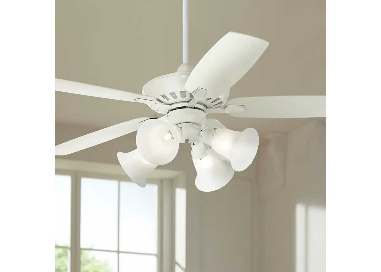 52" Casa Journey White LED Ceiling Fan with Remote