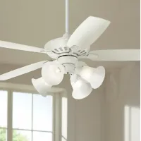 52" Casa Journey White LED Ceiling Fan with Remote