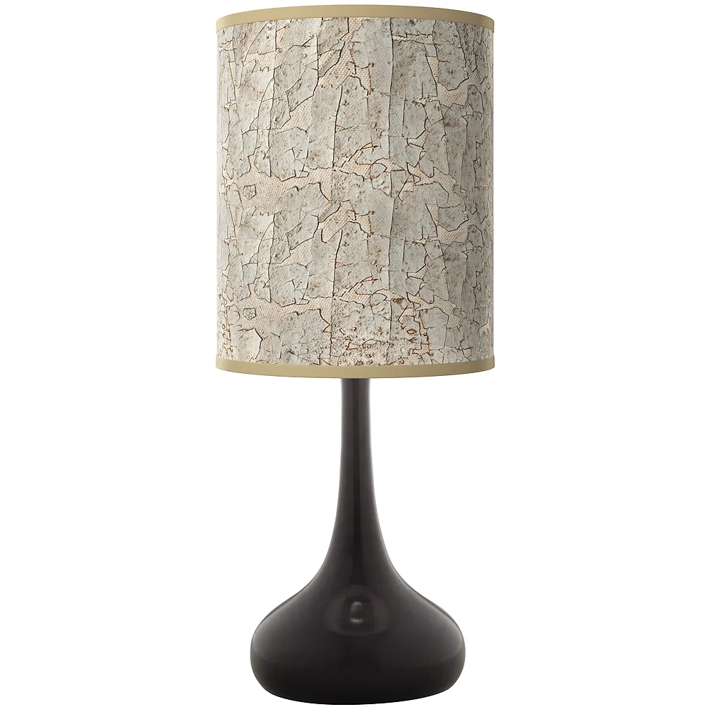 Al Fresco Giclee Black Droplet Table Lamp