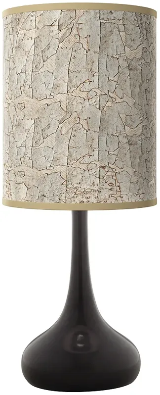 Al Fresco Giclee Black Droplet Table Lamp