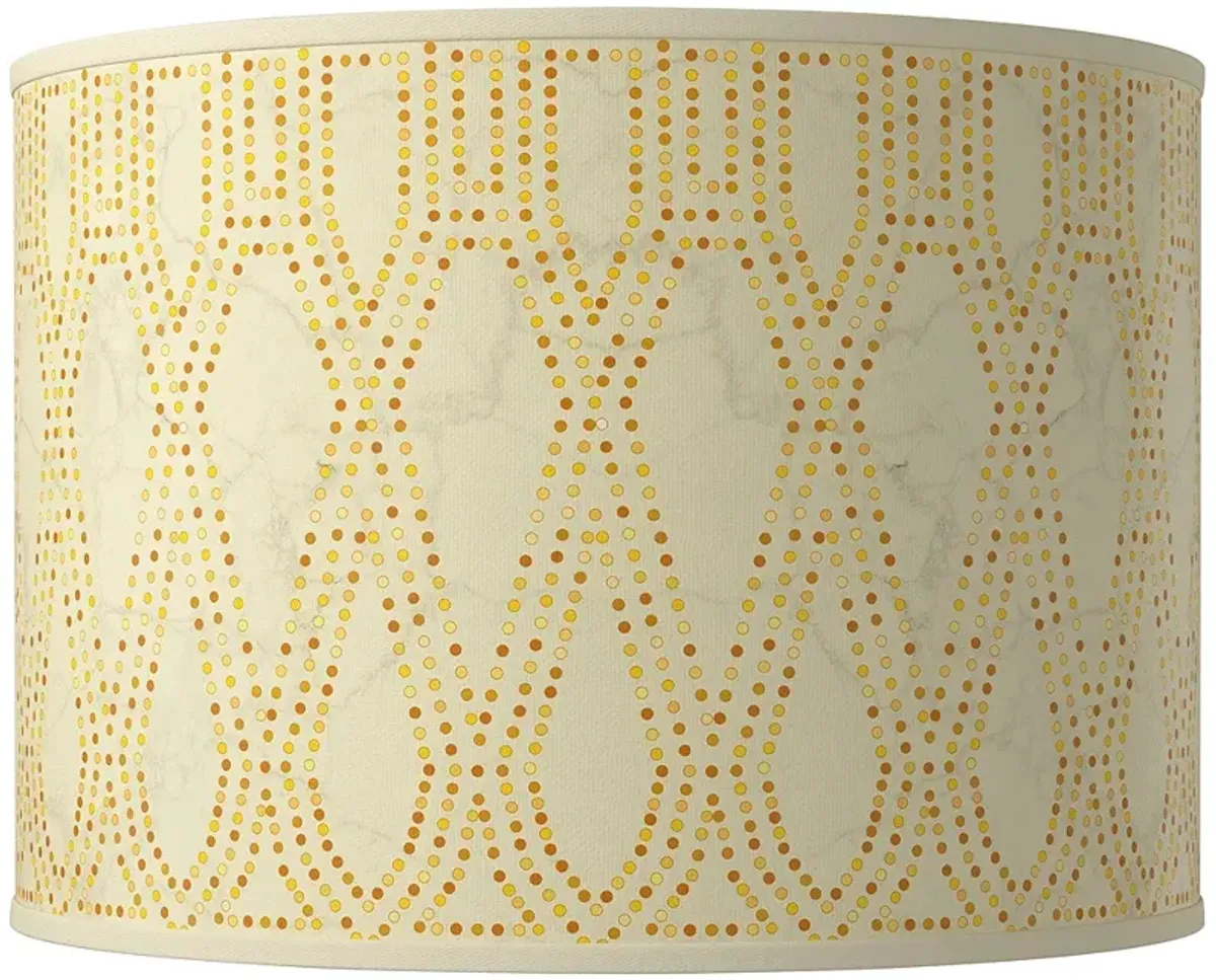 Roman Pebbles Giclee Round Drum Lamp Shade 15.5x15.5x11 (Spider)