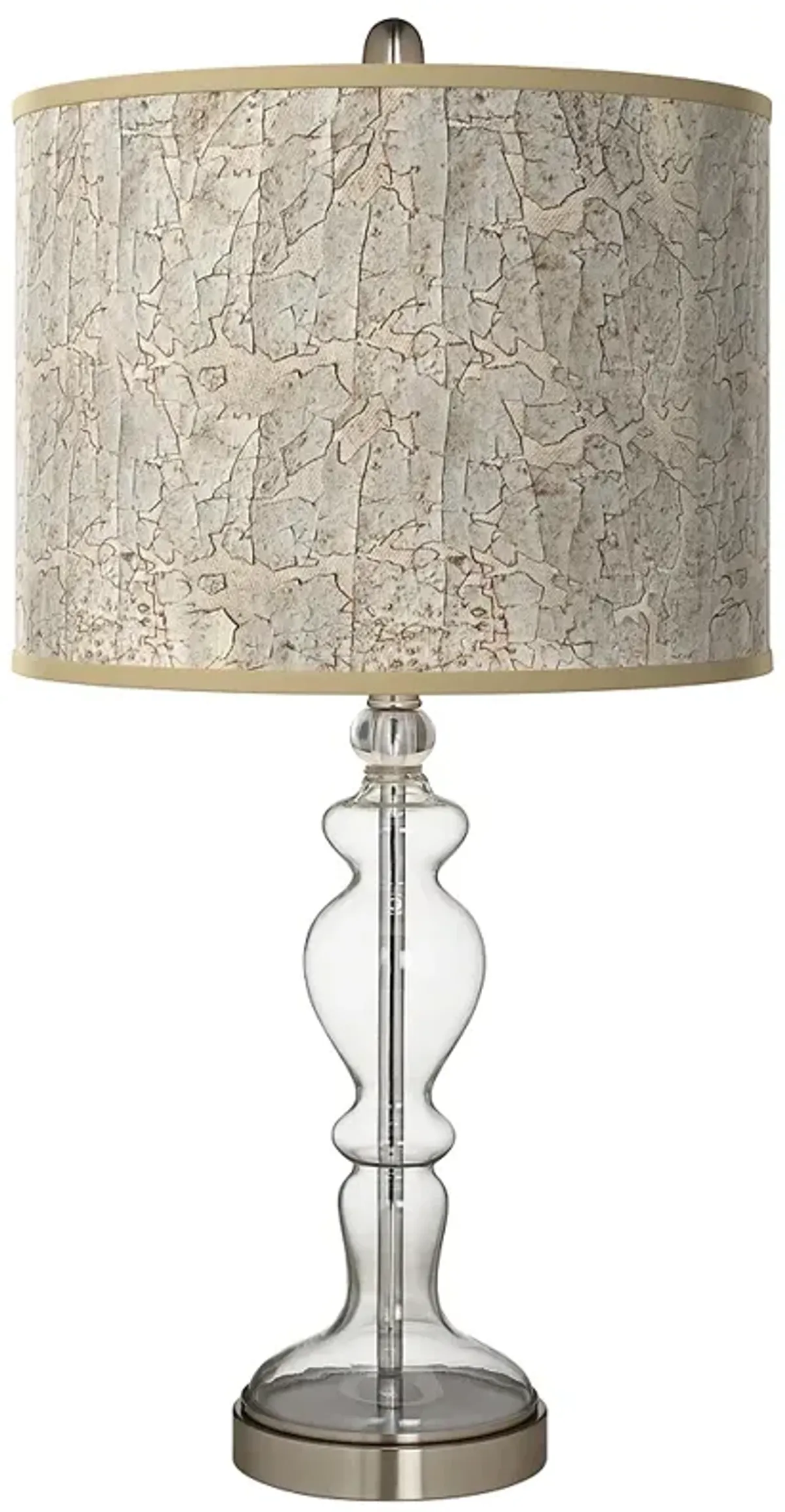 Al Fresco Giclee Apothecary Clear Glass Table Lamp