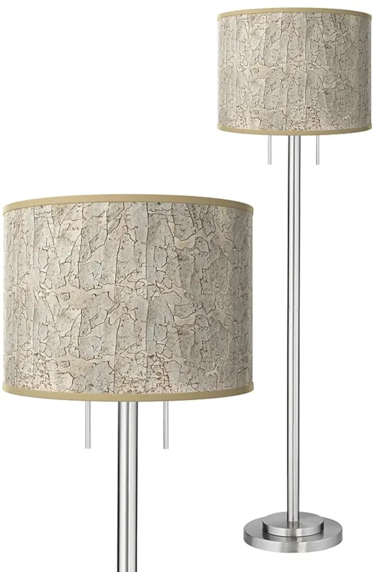 Al Fresco Giclee Brushed Nickel Garth Floor Lamp