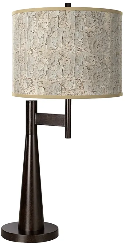 Giclee Glow Novo 30 3/4" Al Fresco Pattern Shade Bronze Table Lamp