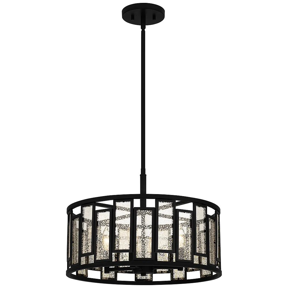 Bankston 4-Light Matte Black Pendant