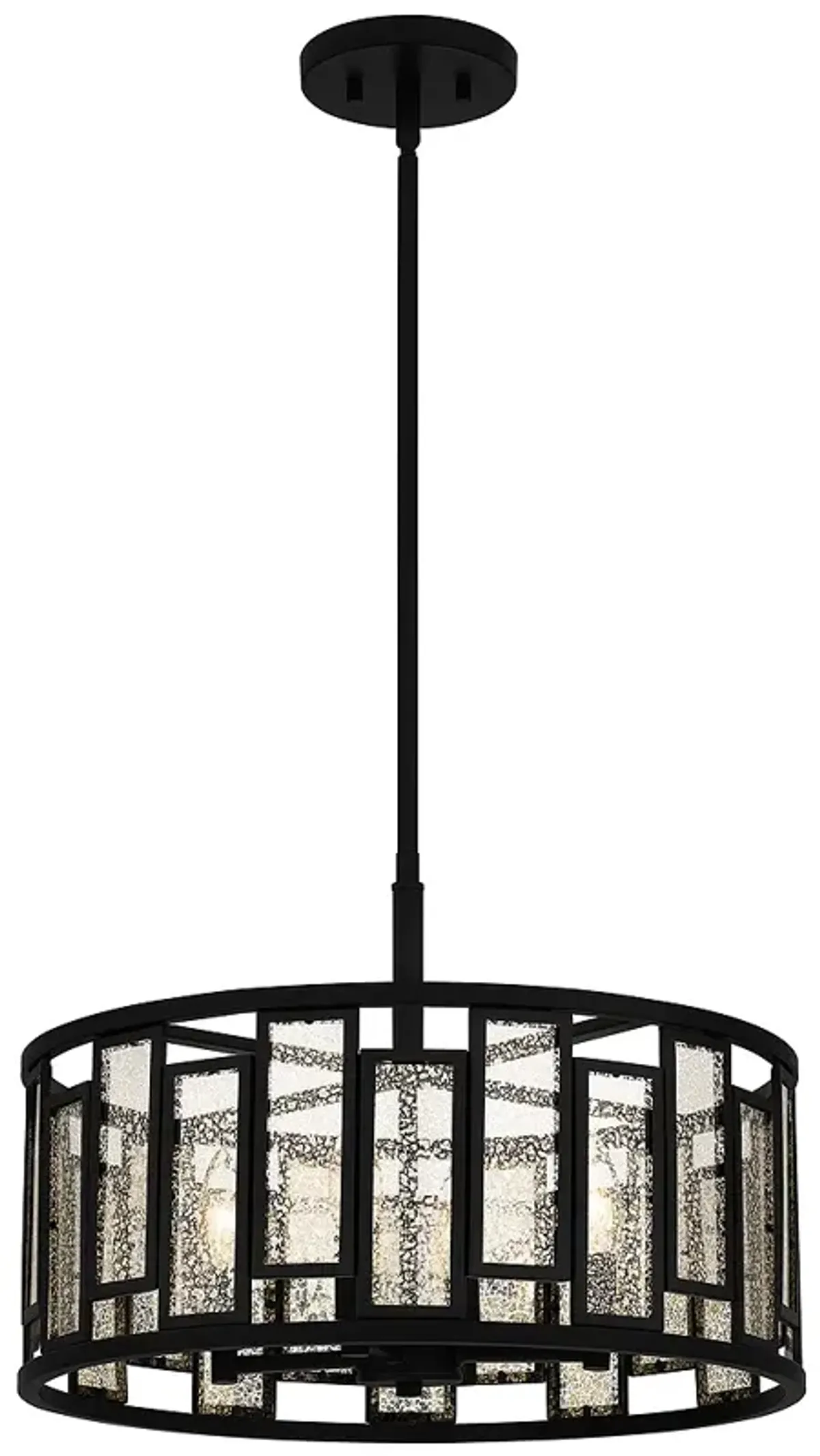 Bankston 4-Light Matte Black Pendant