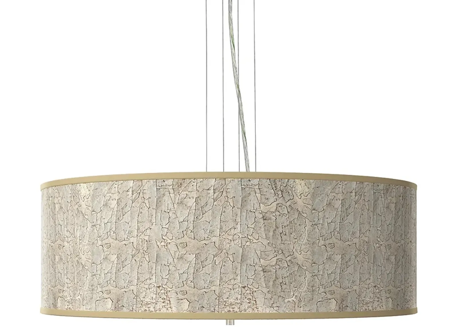 Giclee Glow Al Fresco 24" Wide 4-Light Modern Drum Pendant Chandelier