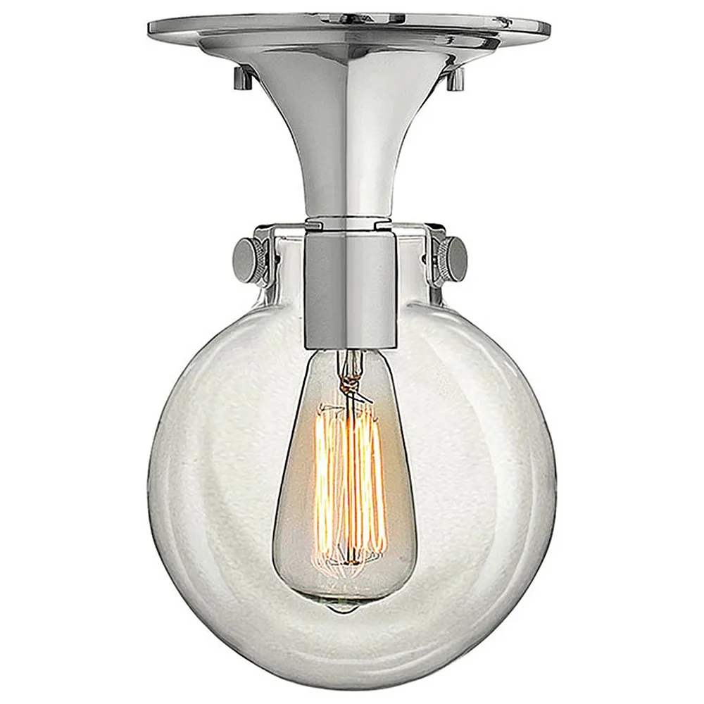 Congress 7" Wide Chrome Ceiling Light by Hinkley Lighting