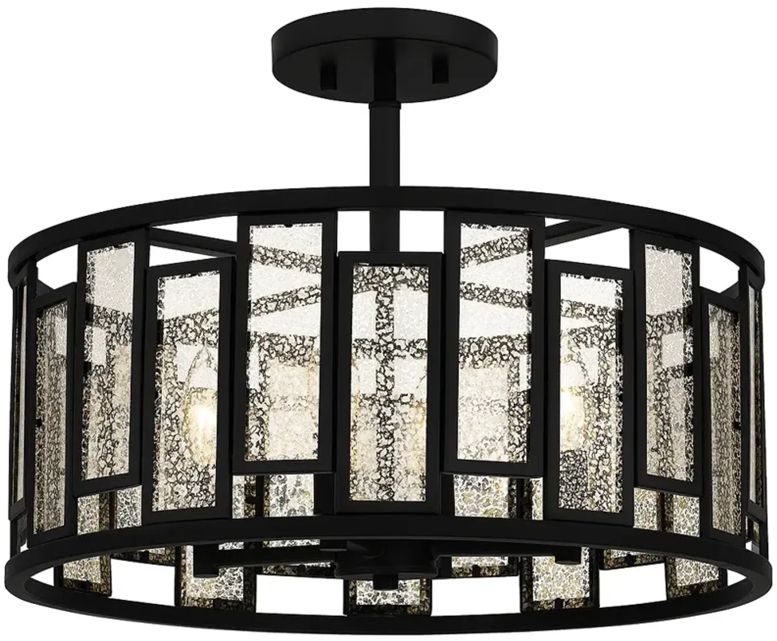 Quoizel Bankston 18 1/4"W Matte Black 4-Light Ceiling Light