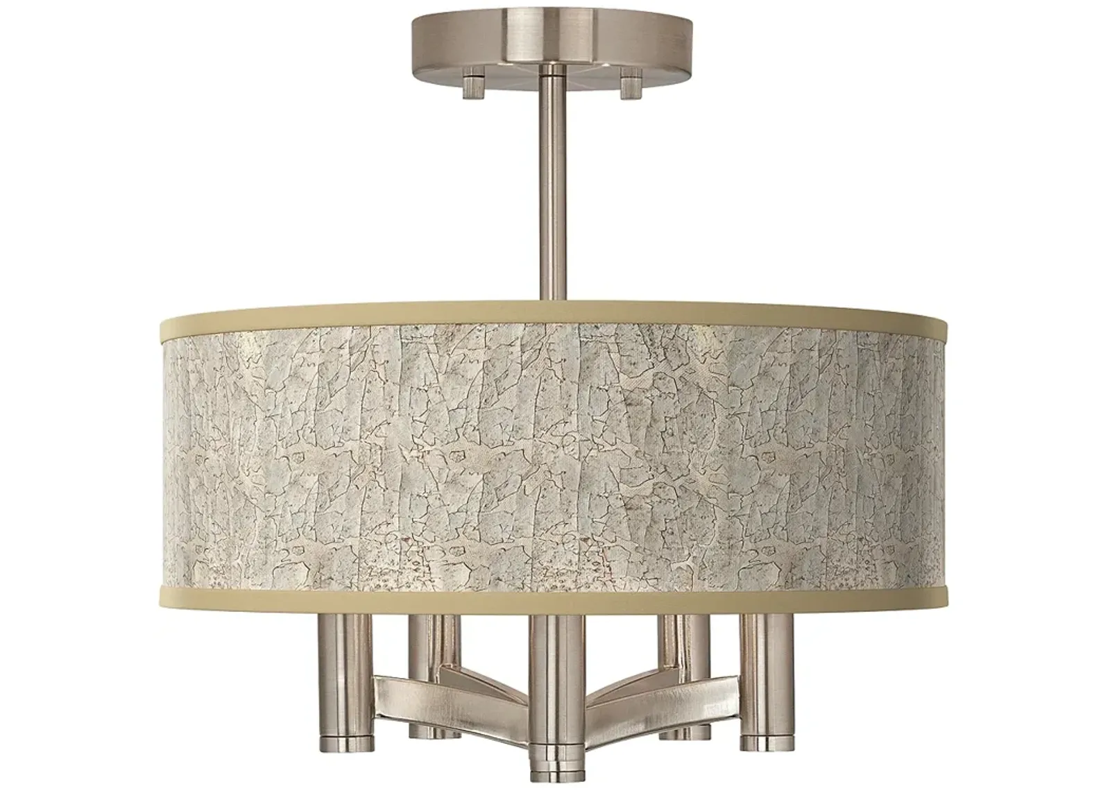 Al Fresco Ava 5-Light Nickel Ceiling Light