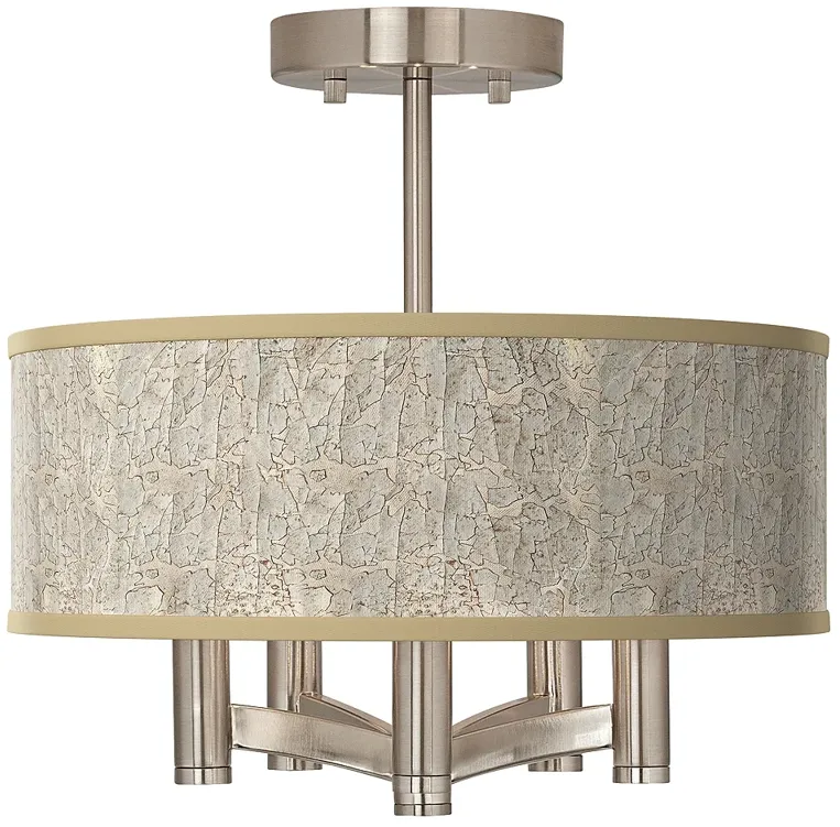 Al Fresco Ava 5-Light Nickel Ceiling Light