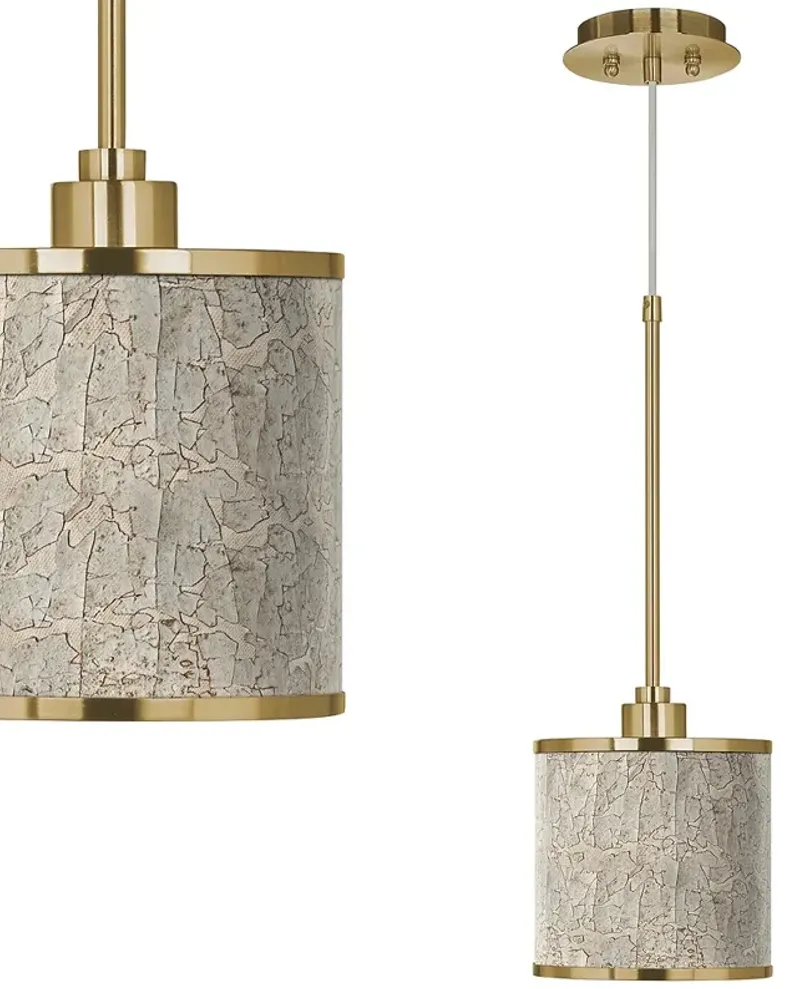 Al Fresco Giclee Gold Mini Pendant Light