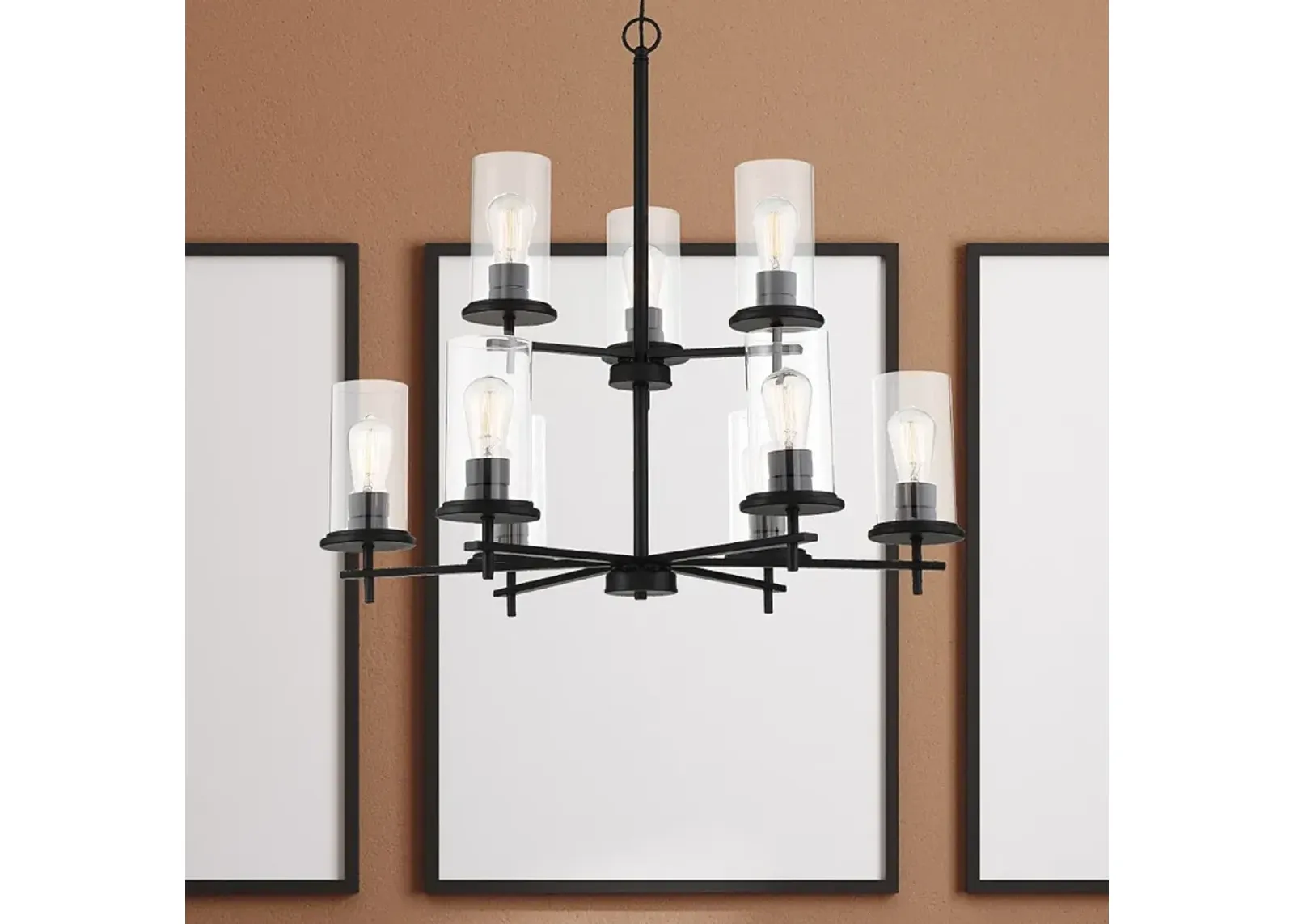 Minka Haisley 31 1/2" Wide 9-Light Tiered Chandelier