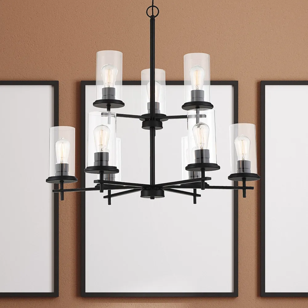 Minka Haisley 31 1/2" Wide 9-Light Tiered Chandelier