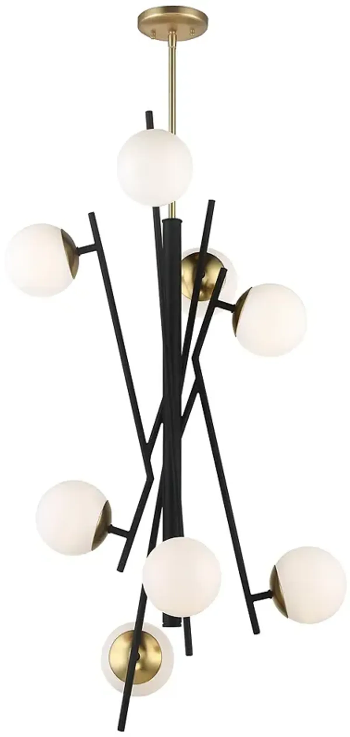 Alluria 23 1/4"W Coal Autumn Gold 8-Light LED Foyer Pendant