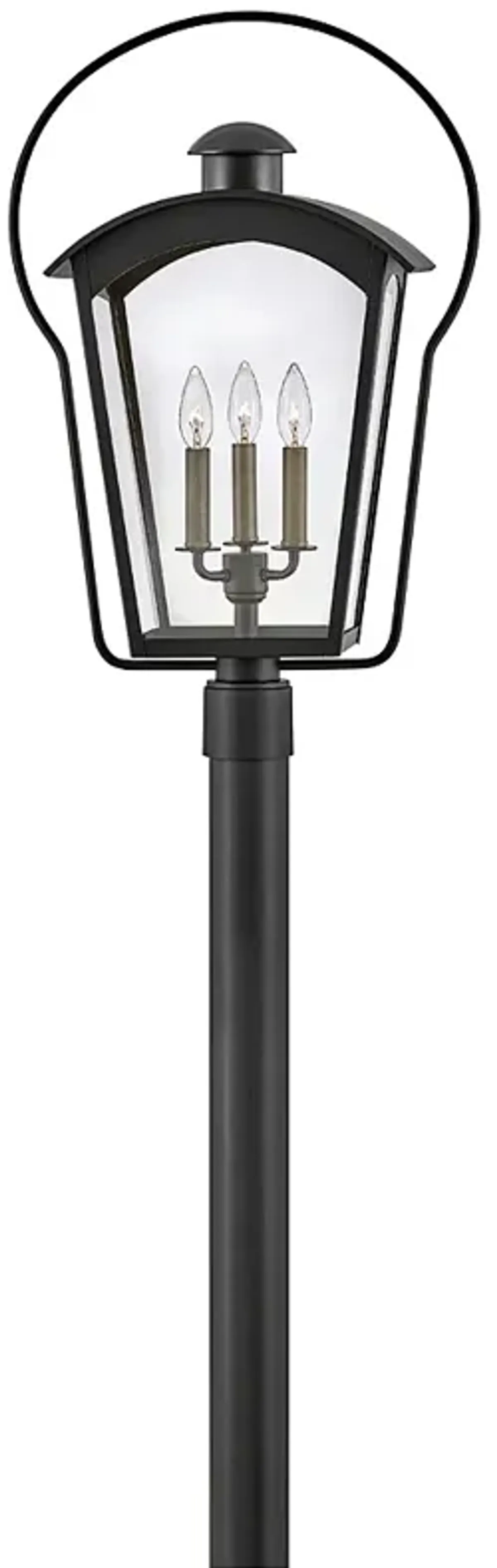 Hinkley Yale 26 3/4" High Black 3-Light Outdoor Post Light