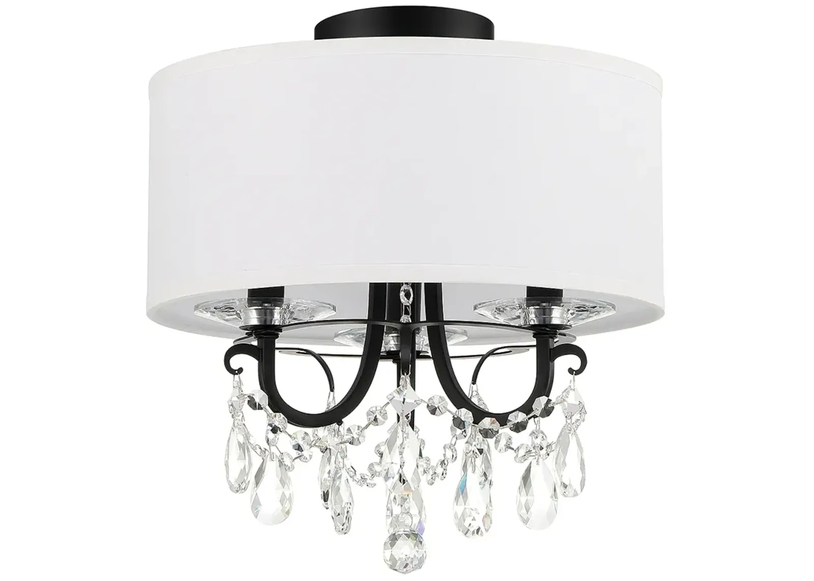 Othello 3 Light Matte Black Ceiling Mount