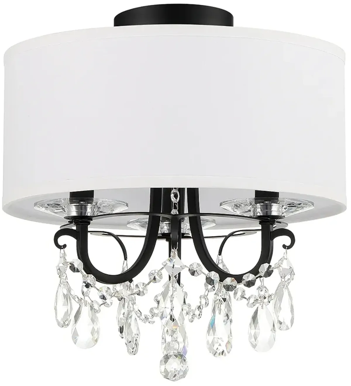 Othello 3 Light Matte Black Ceiling Mount