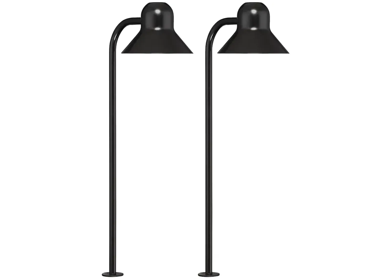 Jayce 18 1/2" High Black LED Landscape Path Lights Set of 2