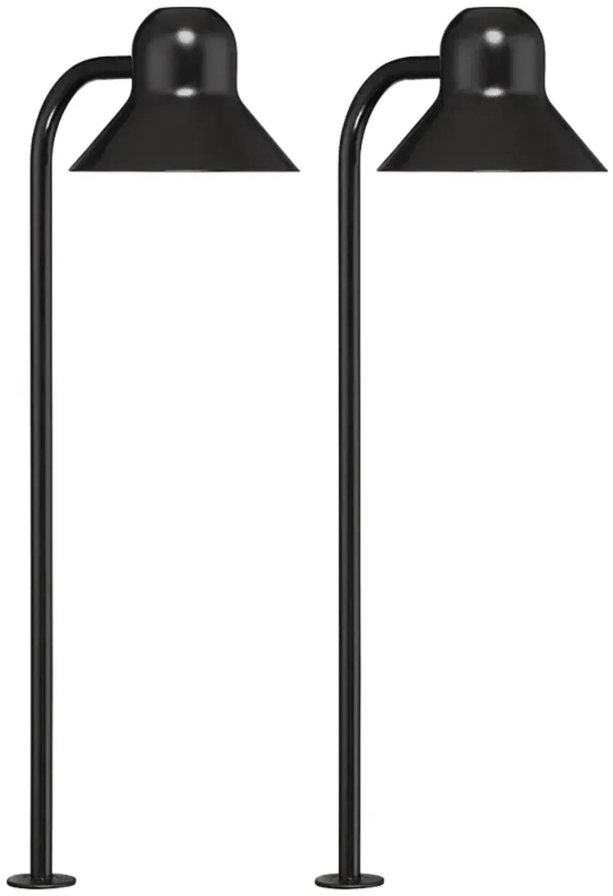 Jayce 18 1/2" High Black LED Landscape Path Lights Set of 2