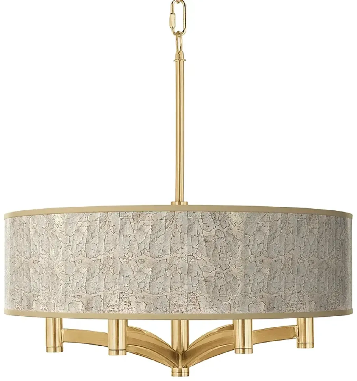 Al Fresco Ava 6-Light Gold Pendant Chandelier