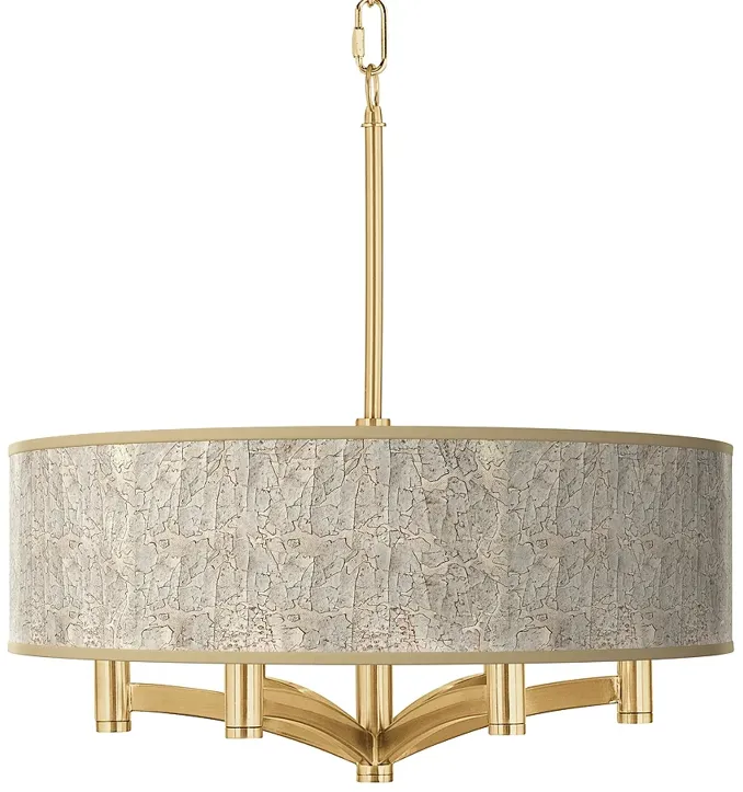 Al Fresco Ava 6-Light Gold Pendant Chandelier