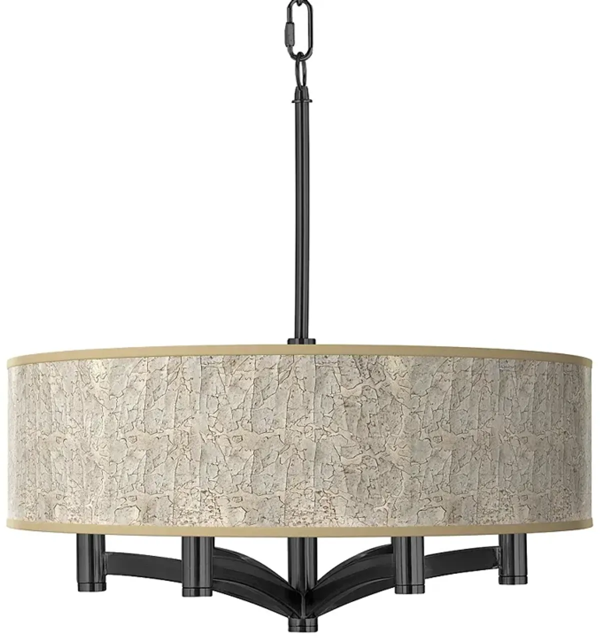 Al Fresco Ava 6-Light Black Pendant Chandelier