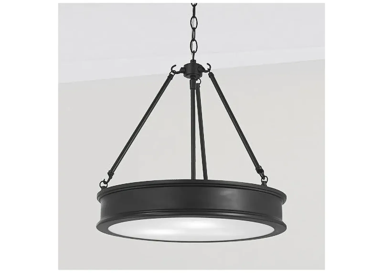 Minka Lavery Harbour Point 19" Wide Black Finish Pendant Light