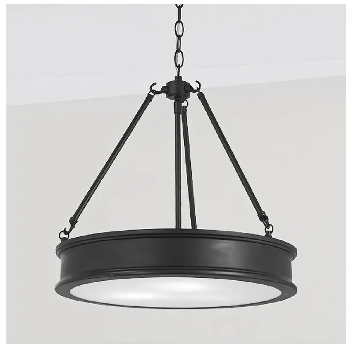 Minka Lavery Harbour Point 19" Wide Black Finish Pendant Light