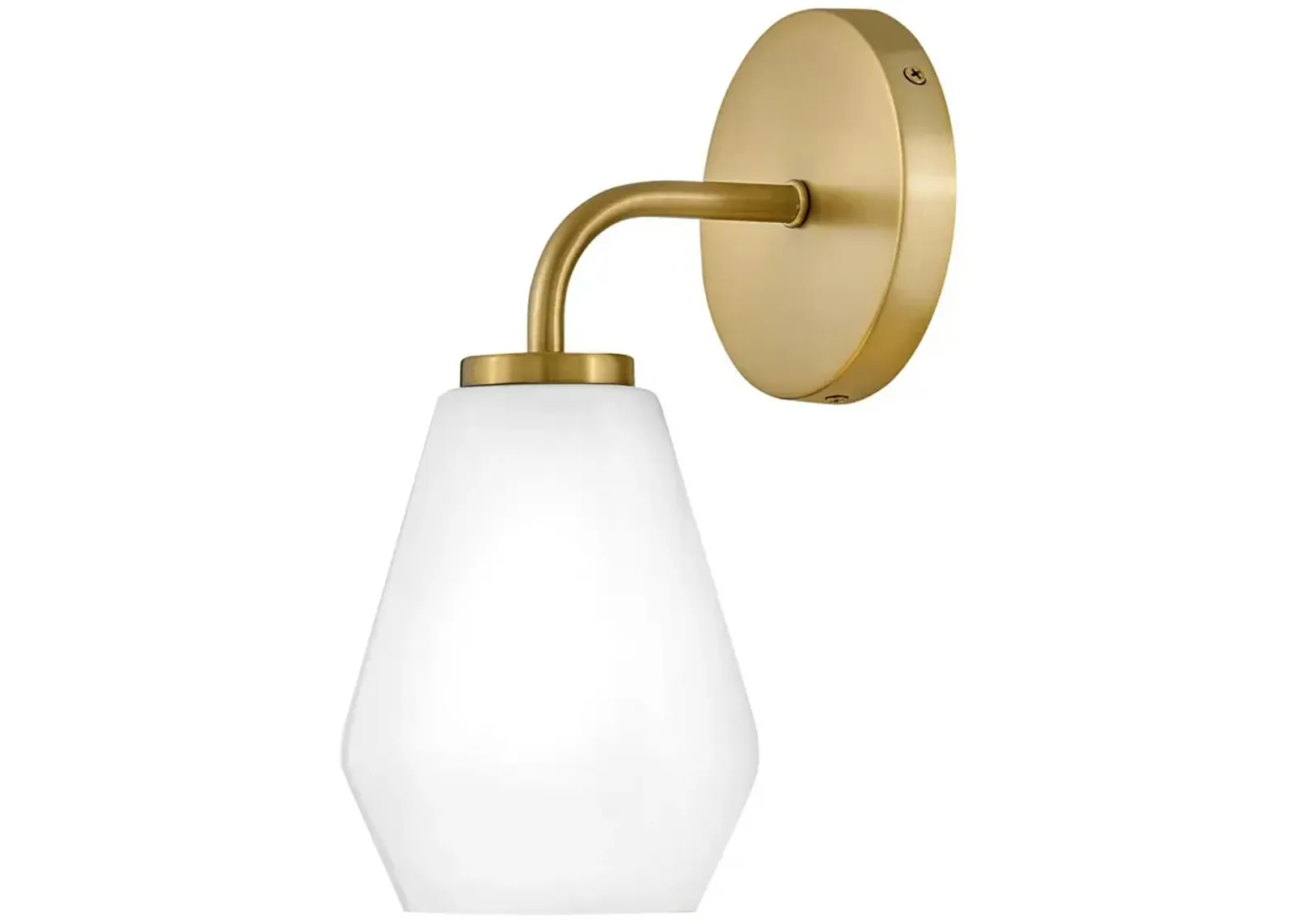 LARK GIO Medium Single Light Vanity Lacquered Brass