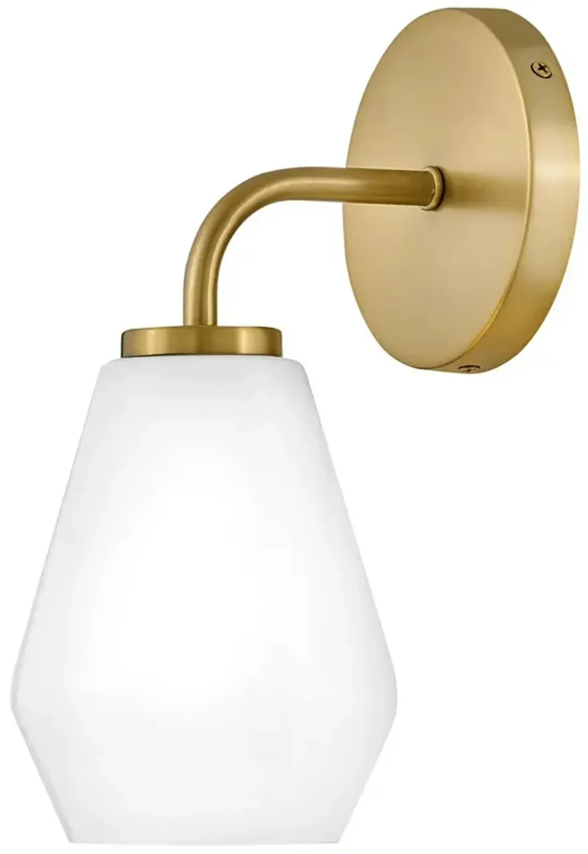 LARK GIO Medium Single Light Vanity Lacquered Brass