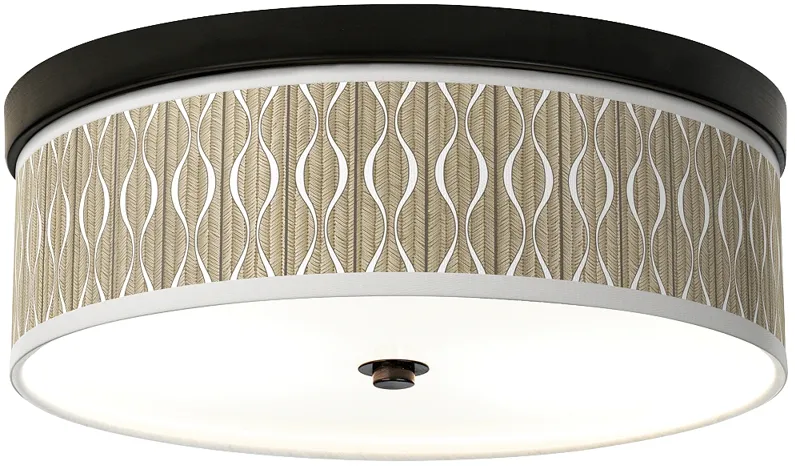 Swell Giclee Energy Efficient Bronze Ceiling Light