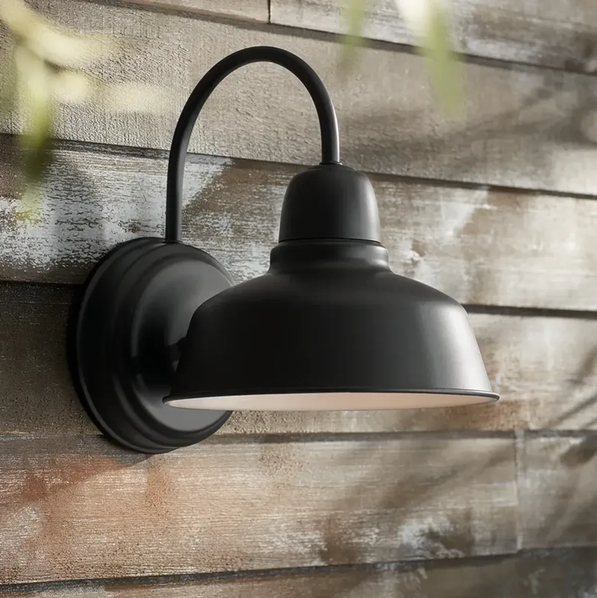 Urban Barn 11 1/4" High Black Indoor-Outdoor Wall Light