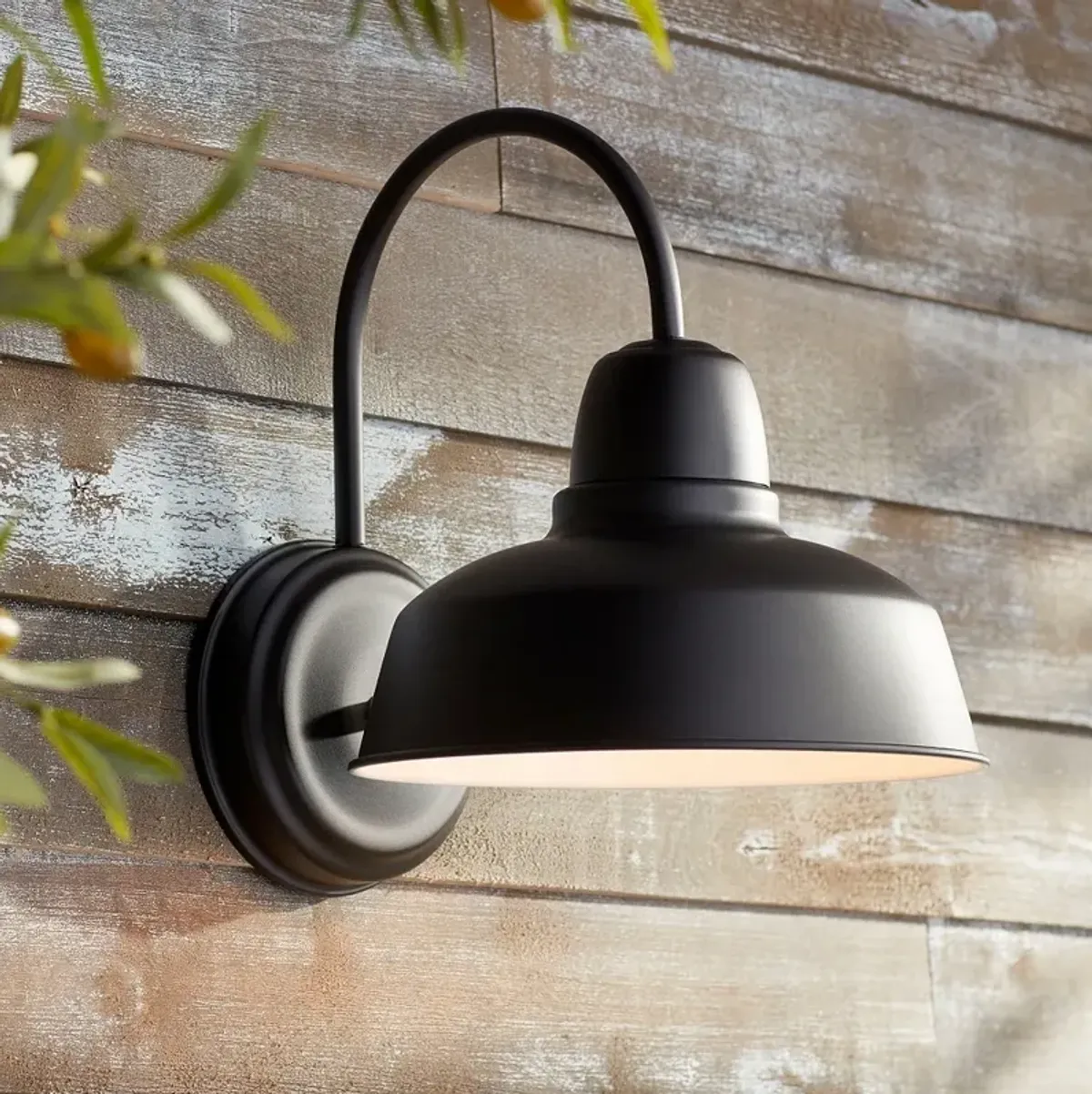 Urban Barn Collection 13" High Black Outdoor Wall Light