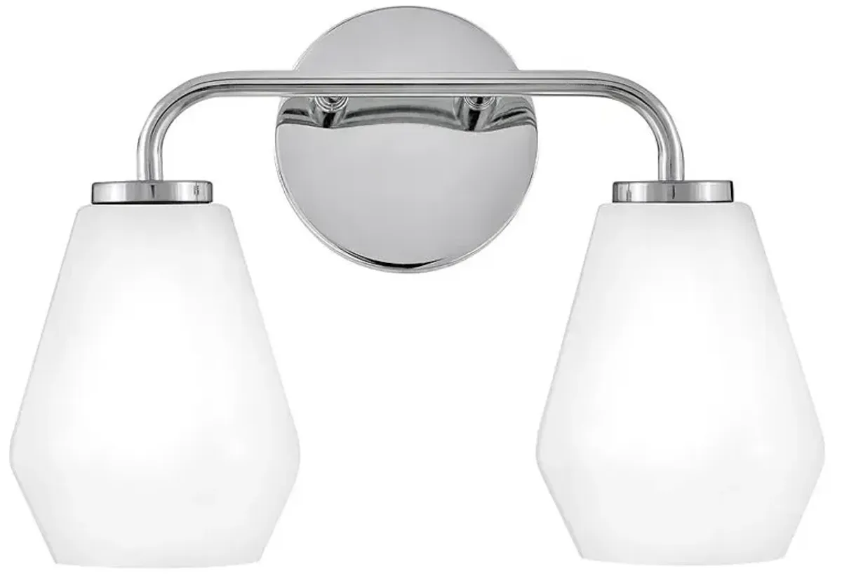 LARK GIO Small Two Light Vanity Chrome