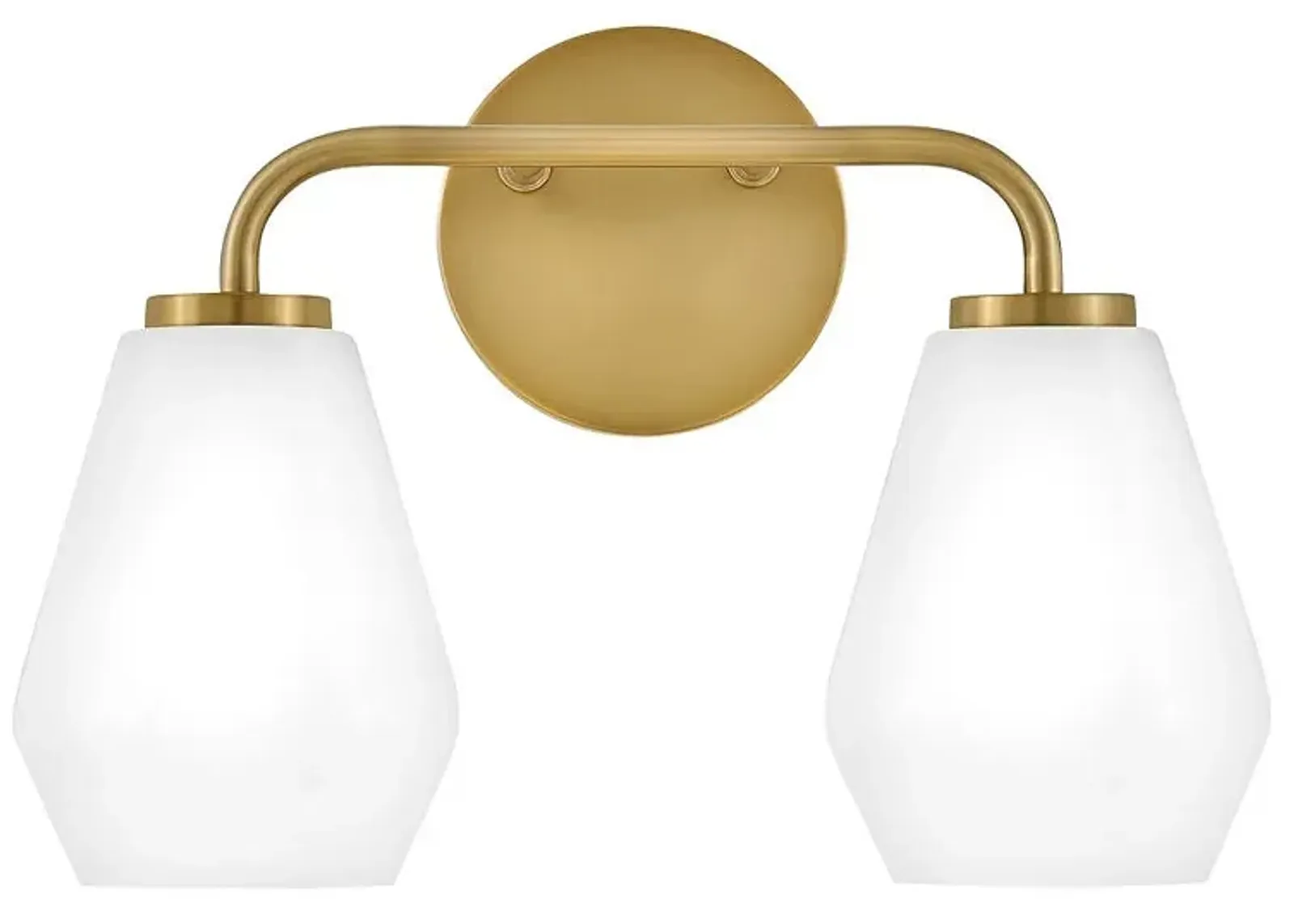 LARK GIO Small Two Light Vanity Lacquered Brass