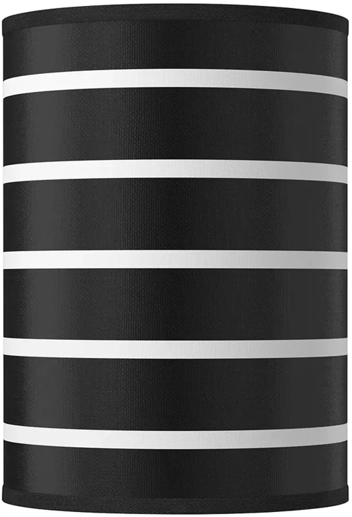 Bold Black Stripe Giclee Round Cylinder Lamp Shade 8x8x11 (Spider)