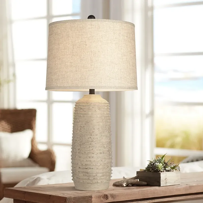 360 Lighting Mora 31" Rustic Coastal Tall Jar Table Lamp