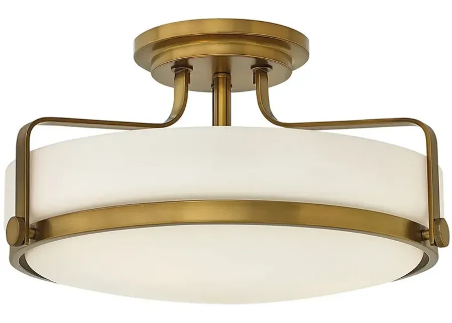 Hinkley Harper 18" Wide Heritage Brass Ceiling Light